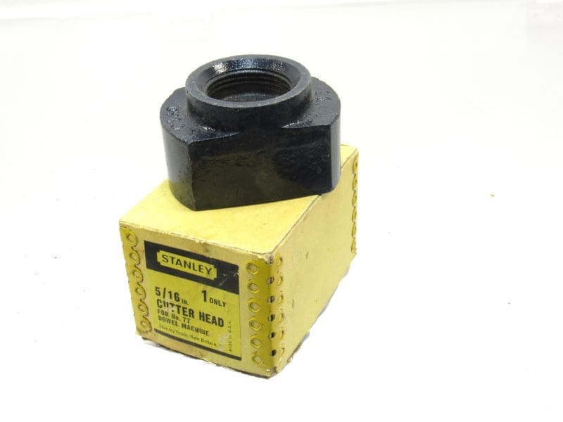 Superb Stanley # 77 Dowel Machine 5/16" Cutter Head Hard To Find Size In Box