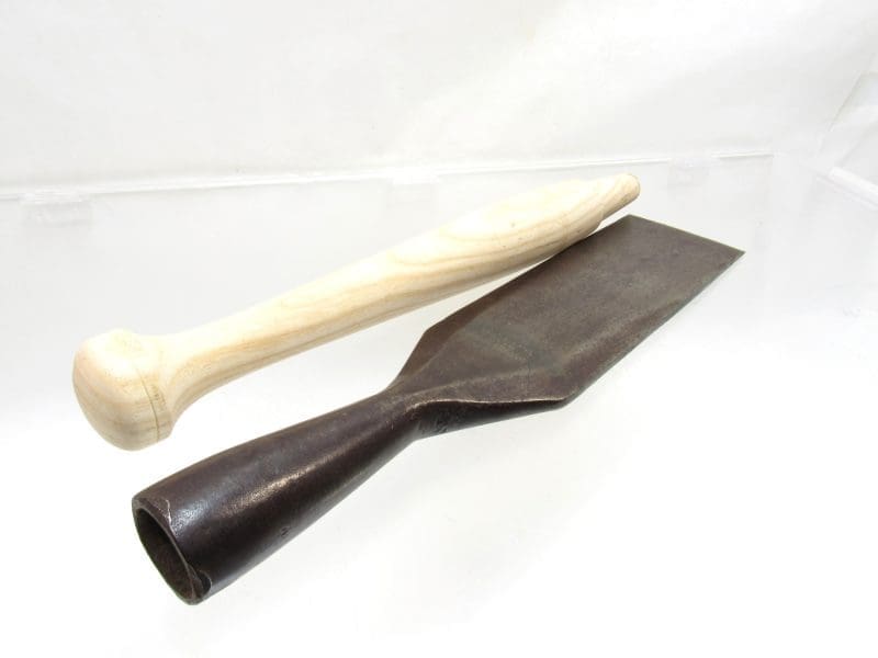 Great Massive 3 5/8" Wide W Beatty & Son Cast Steel Slick With New Handle