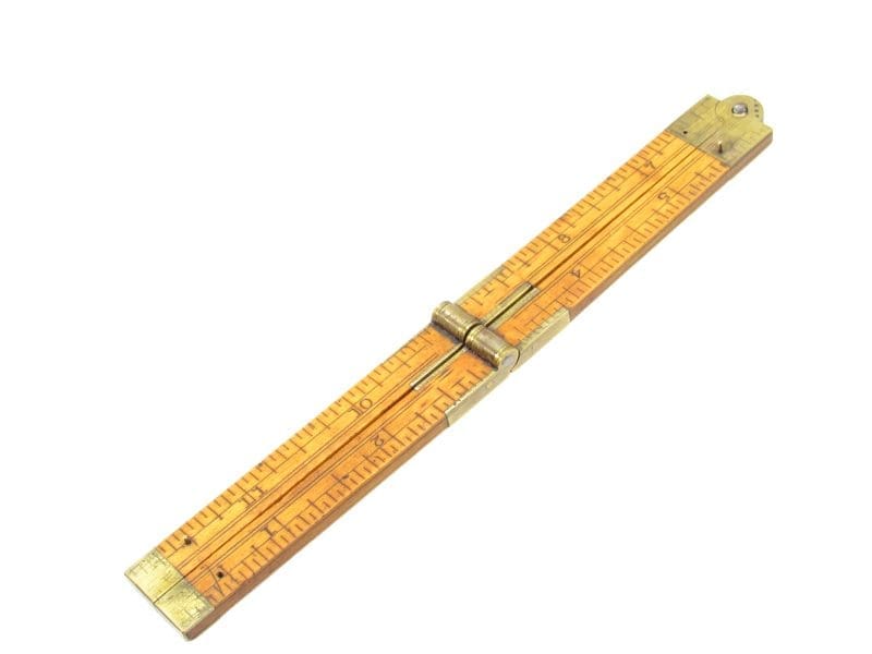 Nice Rare H Chapin # 3 1 Foot 4 Fold Folding Rule.
