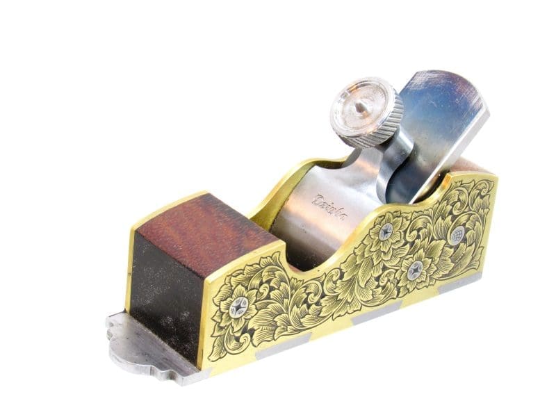 Amazing Highly Engraved Brass & Iron Infill Plane 5 7/8" Long Fully Dovetailed By MIKHAIL DAVYDOV