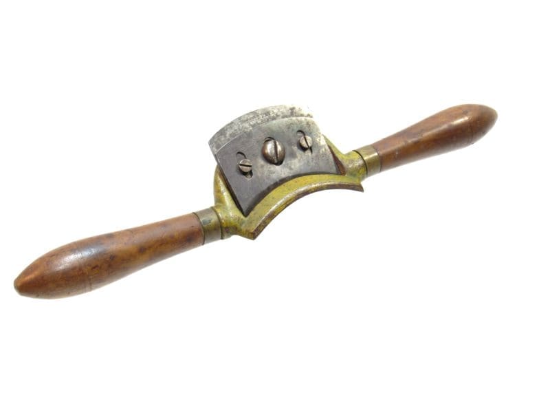 Great E F Dixie Patented Concave Spokeshave With Proper Marked Cutter & Great Original Mustard Finish