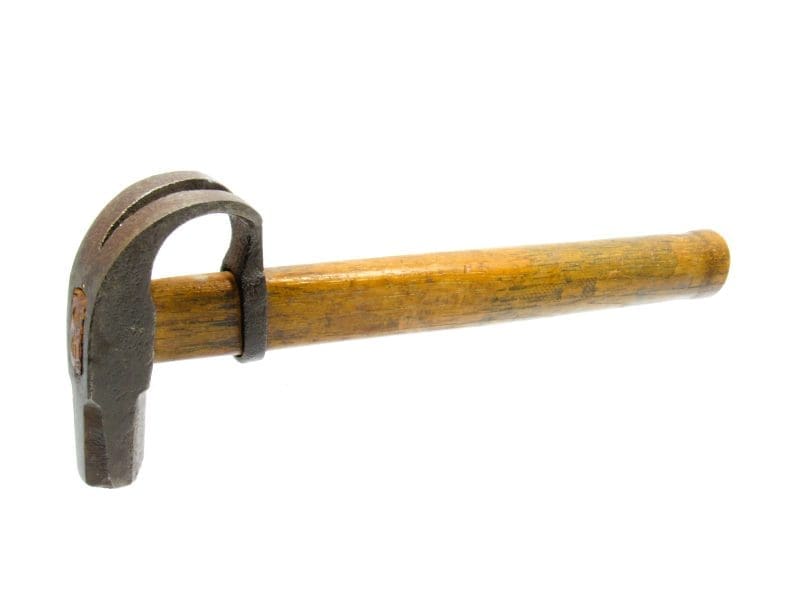 Rare SOLOMON ANDERSON PATENT Wrap-Around Claw Hammer Patented August 20 1845