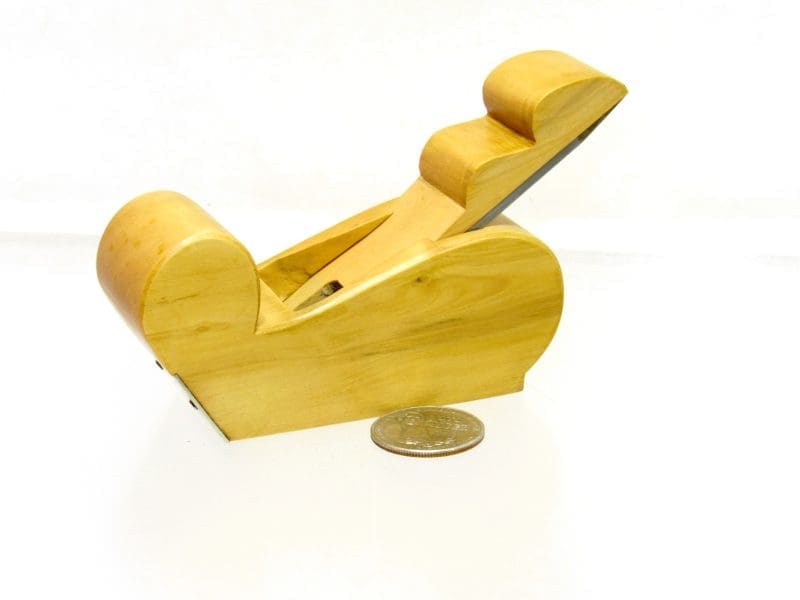 Mint Solid Boxwood Miniature Instrument Makers / Carriage Makers Bullnose Plane.