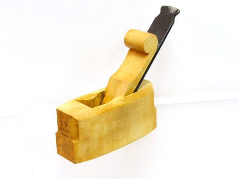 Amazing Solid Boxwood Bill Carter Small Coffin Shaped 4" Plane With A Fine Tight Mouth None Better