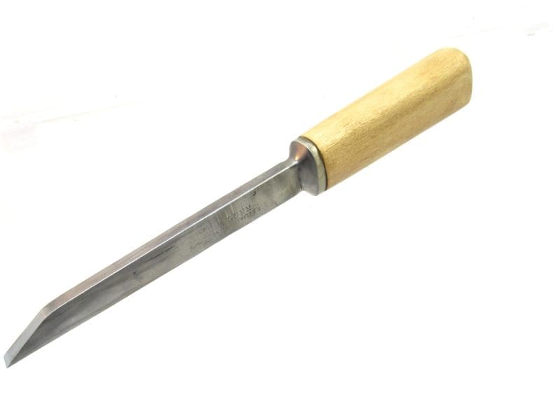 Fine Massive 7/16" Wide 13" long Pig Stick Mortise Chisel Razor Sharp And Flattened Marked T Gunn 34 Fore Street