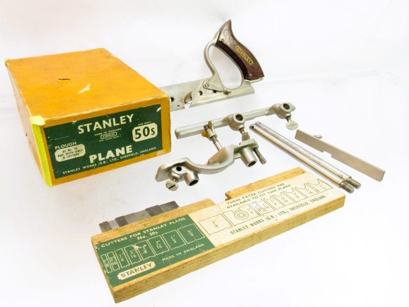 Superb Stanley # 50s Combination Plow Plane In Original Box
