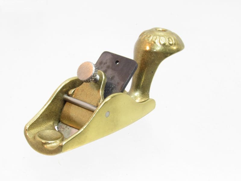 Superb Hard To Find Woodcraft # 100 1/2 Curved Sole Bronze Tail Handled Instrument Makers Block Plane Long Discontinued (Copy)