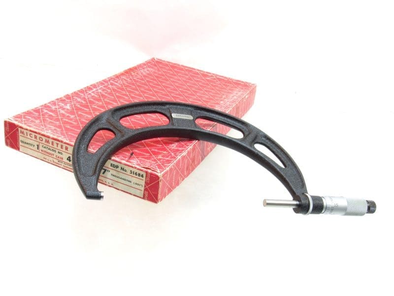 Superb Starrett No 436RL 7" Micrometer In Original Box Complete
