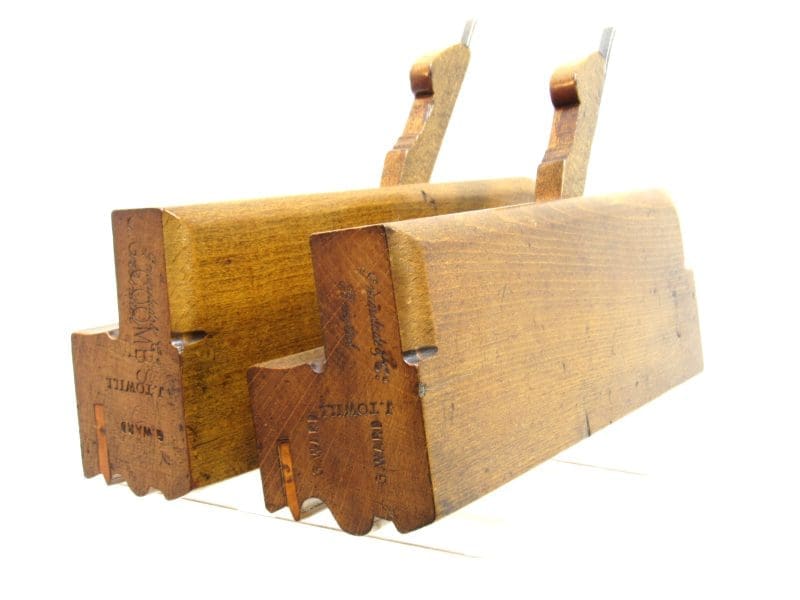 Great Matching Pair Of Complex Molding Planes 2 1/4" & 1 3/4" Wide Marked Greenslade