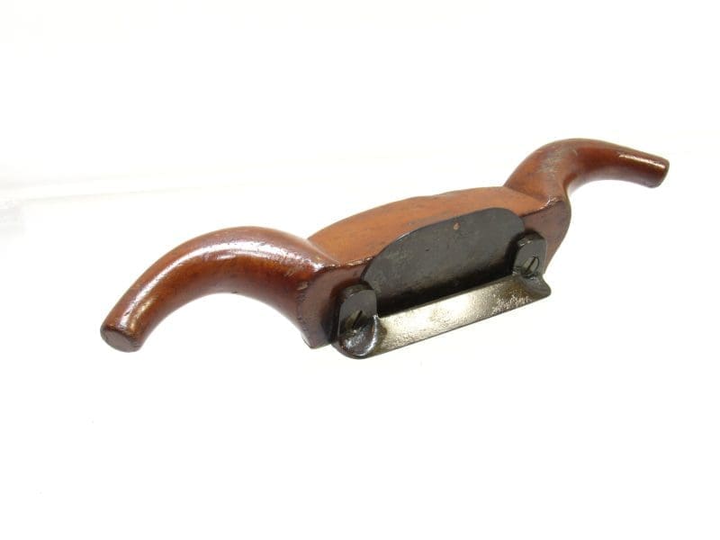 Very Attractive Brass Bottom Two Handle Rams Horn Cabinet Scraper