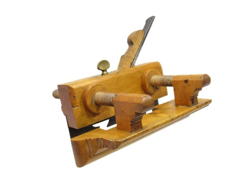 Solid Boxwood Plow Plane Marked Mockridge & Son Newark N.J