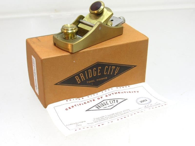 Superb In Box Bridge City Tool  HP-3 Miniature Instrument / Fly Rod Makers Low Angle Block Plane Signature Series Made In USA 2002
