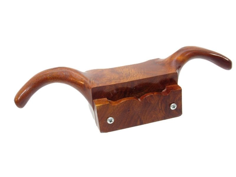 Beautiful Two Handled Rams Horn Cabinet Scraper With Graceful Lines