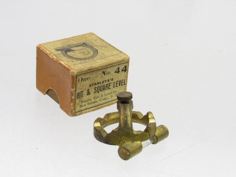 Spectacular Stanley No 44 Bit & Square Level In Original Picture Box