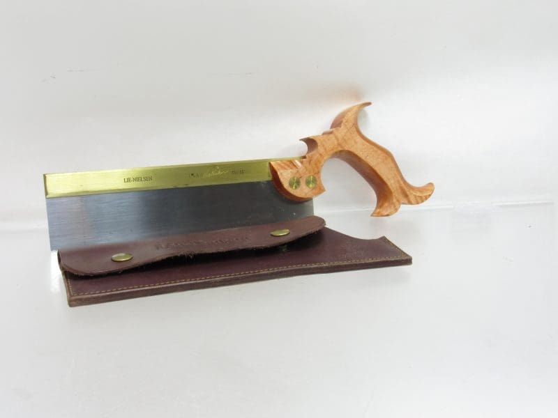 Signed Tom Lie Nielsen Superb Lie Nielsen Dovetail Saw With 9" Plate & 15 PPI Rip With Maple Handle Long Discontinued From Lie Nielsen