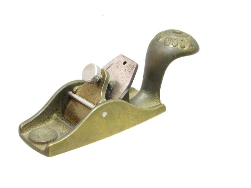 Superb Hard To Find Woodriver # 100 Flat Sole Bronze Tail Handled Instrument Makers Block Plane