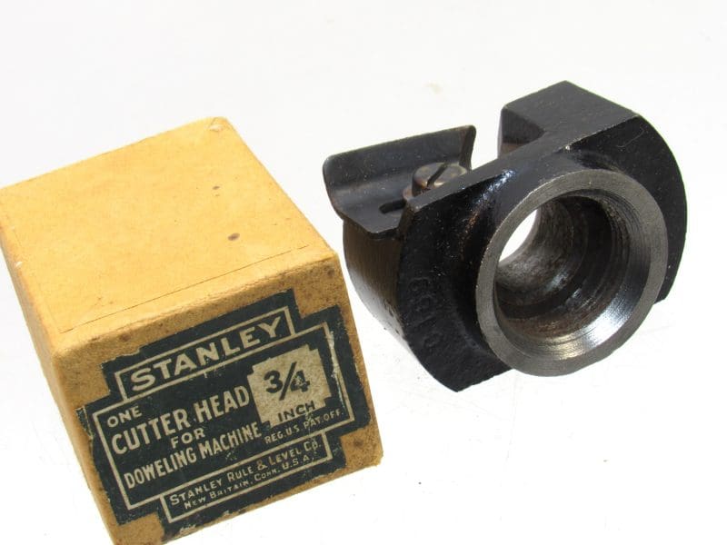 Nice Stanley No 77 Dowel Machine 3/4" Cutter Head In Original Box