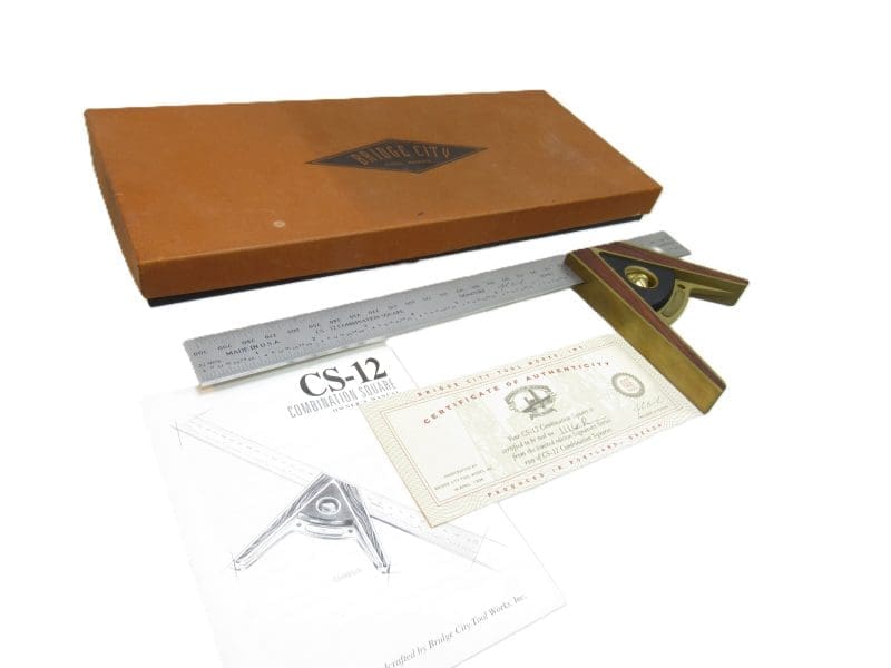 Unused Rosewood Bridge City Tool Works CS-12 Combination Square Rule Limited Edition Signature Series In Original Box