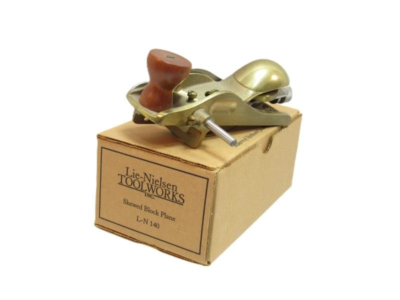 Mint Lie Nielsen No 140 Skewed Iron Bronze Block Plane In Original Box Long Out Of Stock From LN