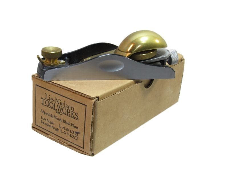 Superb Lie Nielsen # 60 1/2 Low Angle Adjustable Mouth Block Plane In Original Box