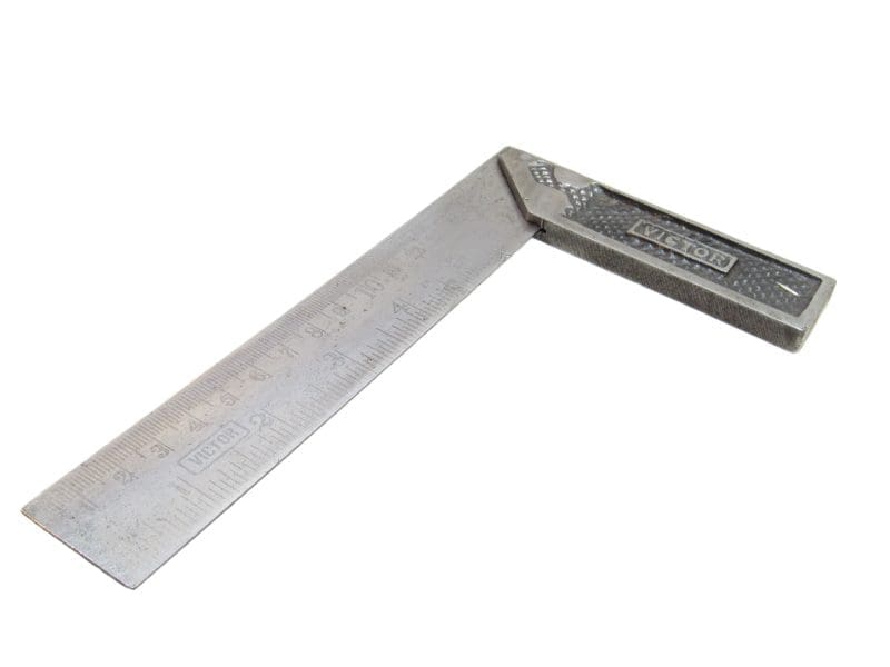 6" Try Square in Standard & Metric Marked Victor