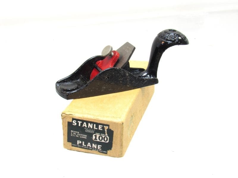 Extra Fine Stanley # 100 Tail Handled Block Plane Plane In Original Box.