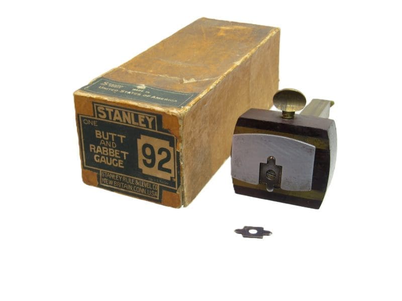 Minty Stanley No 92 Butt & Rabbet Gauge In Hard To Find Original Box