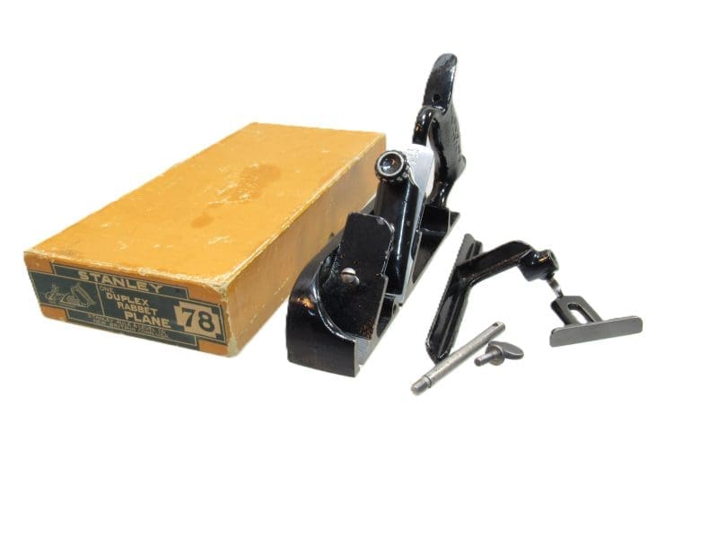 Minty In Original Picture Box Stanley No 78 Duplex Rabbet Plane Rare Type One