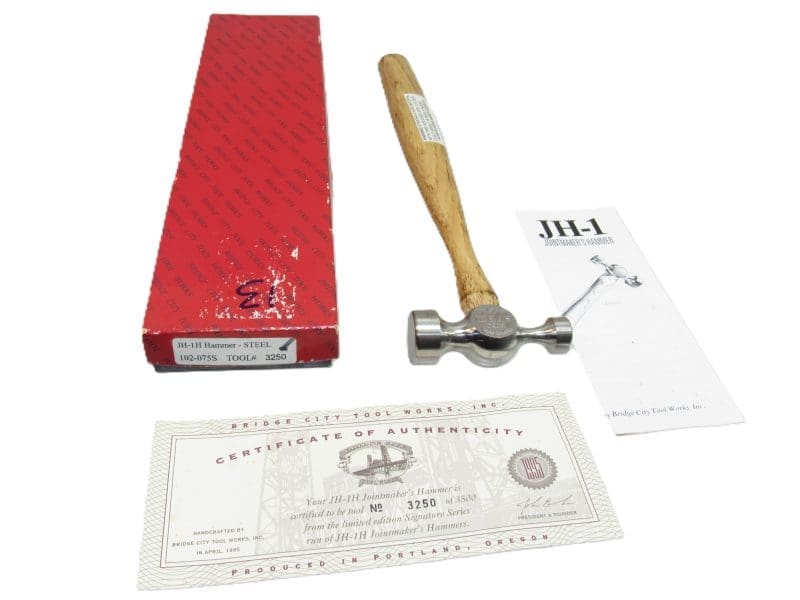 Minty Bridge City Tool JH-1H Jointmakers Steel Hammer In Box Made In USA 1995