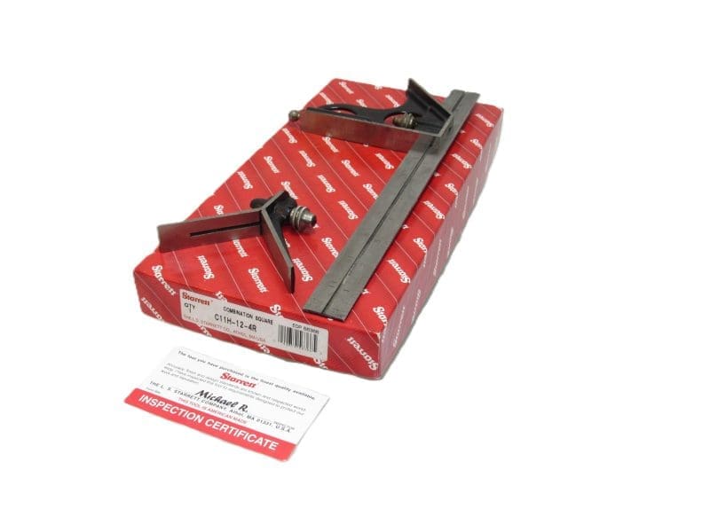 Minty In Box Starrett C11H-12-4R Combination Square With 2 Heads