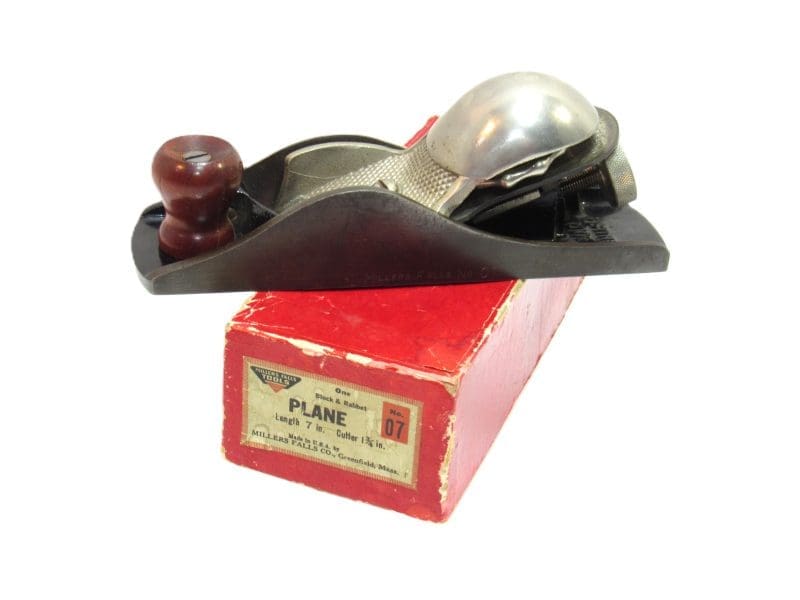 Premium Grade Millers Falls No 07 Skewed Iron Block & Rabbet Plane In Original Box