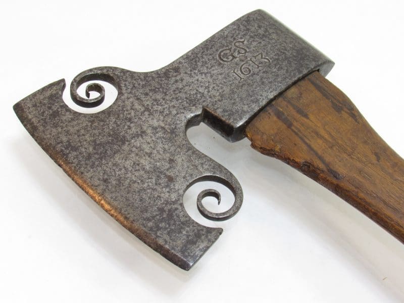 Uber‑Rare 17th Century Armourer’s Axe — Dated 1613, Engraved, and Fully Documented