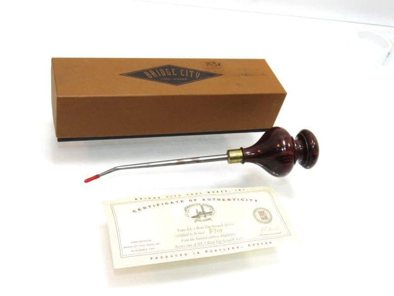 Minty In Box Bridge City Tool SA-3 Bent Tip Awl Signature Series Made In USA