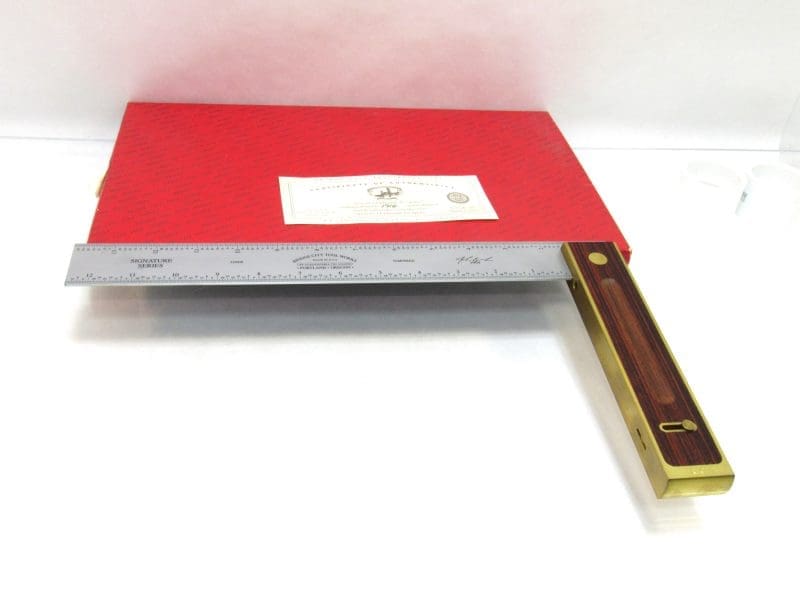 Superb Bridge City Tool AS-14 Adjustable Try Square  In Original Box Made In USA 1994