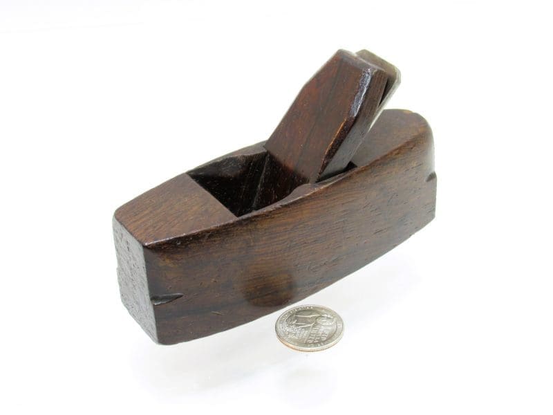 Great Looking 5" Long Coffin Shaped Rosewood Plane, A Beauty - Marked Brooklyn New York