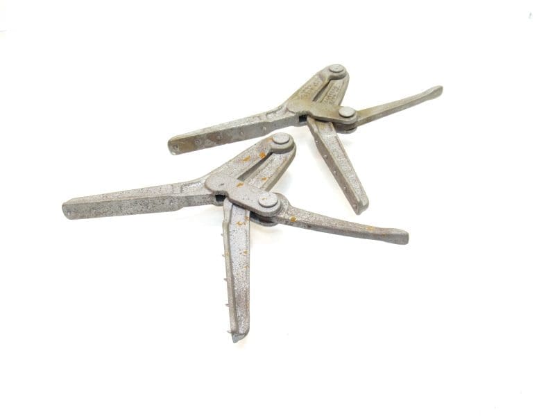 Nice Pair Of 2 Hartford Clamp Company Corner Clamps With Sharp Points