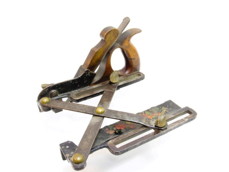 Rare Morris Patent Iron Plow Plane With Rare Floral Treatment On The Fence Patent Mar 21 1871