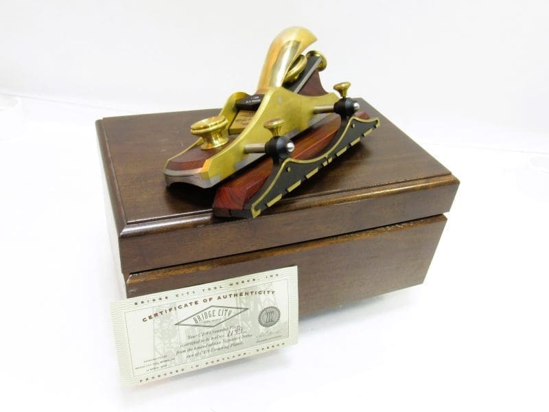 Unused In Walnut Box Bridge City Tool CT-9 Crowning Plane in Ebony & Brass Limited Edition Signature Series Made In USA 2002