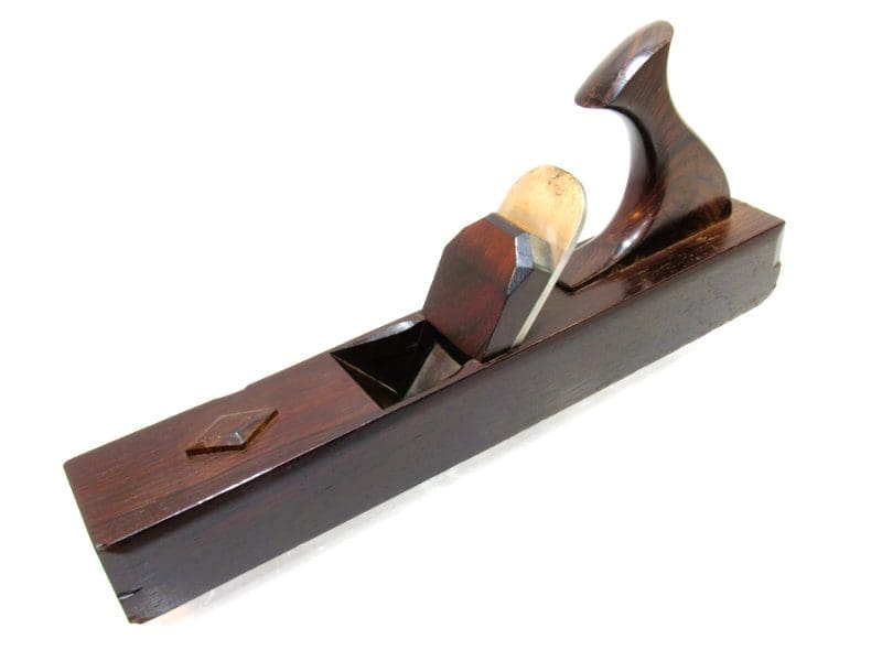 Rare Solid Rosewood Clark & Williams 14 1/4" Jack Plane Single Iron From The Henderson & Vinci Historical Cabinet Makers Shop