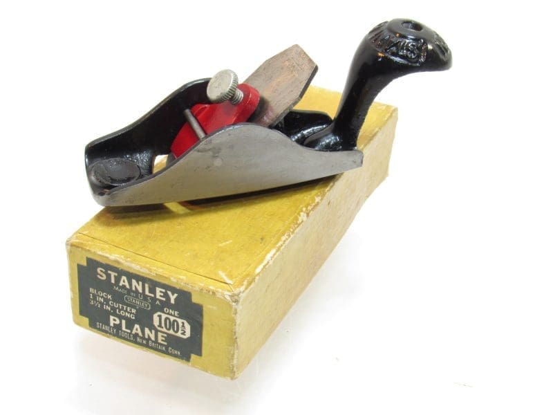 Extra Fine Stanley No100 1/2 Curved Sole Tail Handled Block Plane Plane In Original Box.