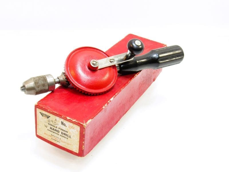 Phenomenal Millers Falls # 2500 C  Egg Beater Hand Drill In Original Box.