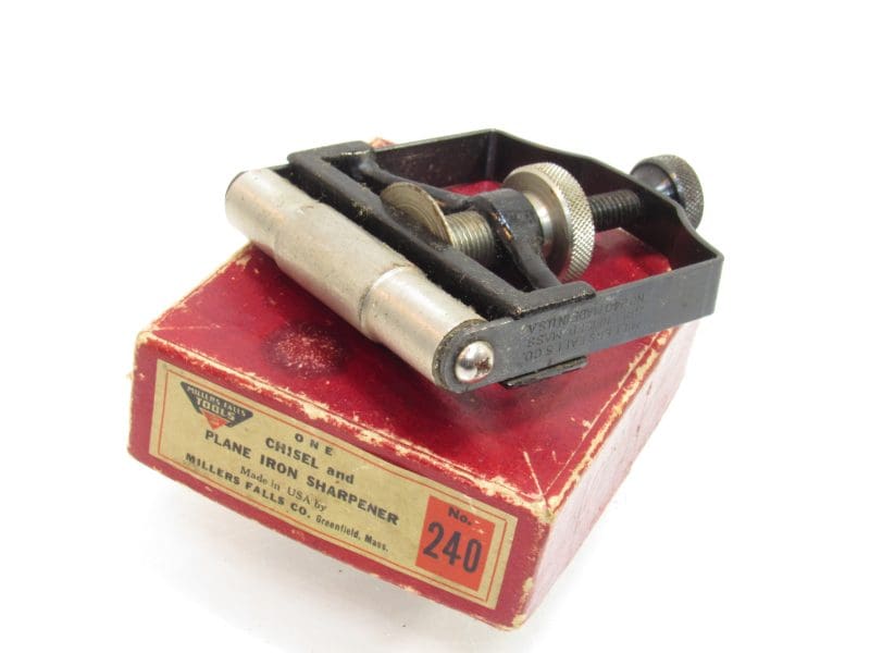 Great Millers Falls # 240 Chisel & Plane Iron Sharpener In Original Box