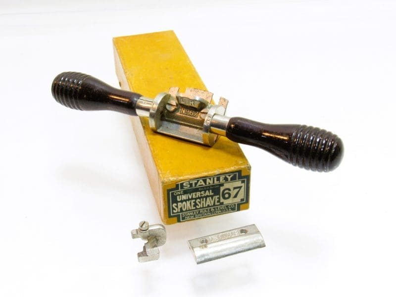 Minty Stanley # 67 Rosewood Handle Universal Spokeshave With Both Bottoms & Fence In Superb Original Box