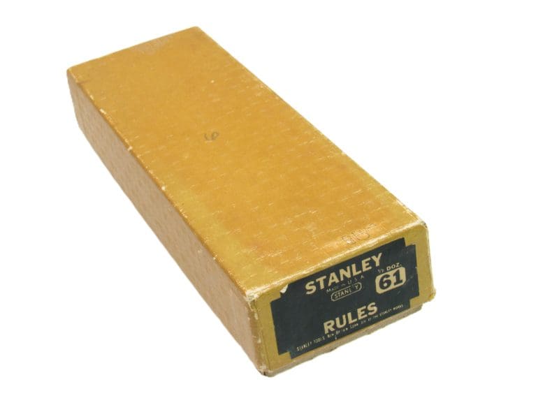 Box Of 6 Stanley # 61 Rules In Rare Box