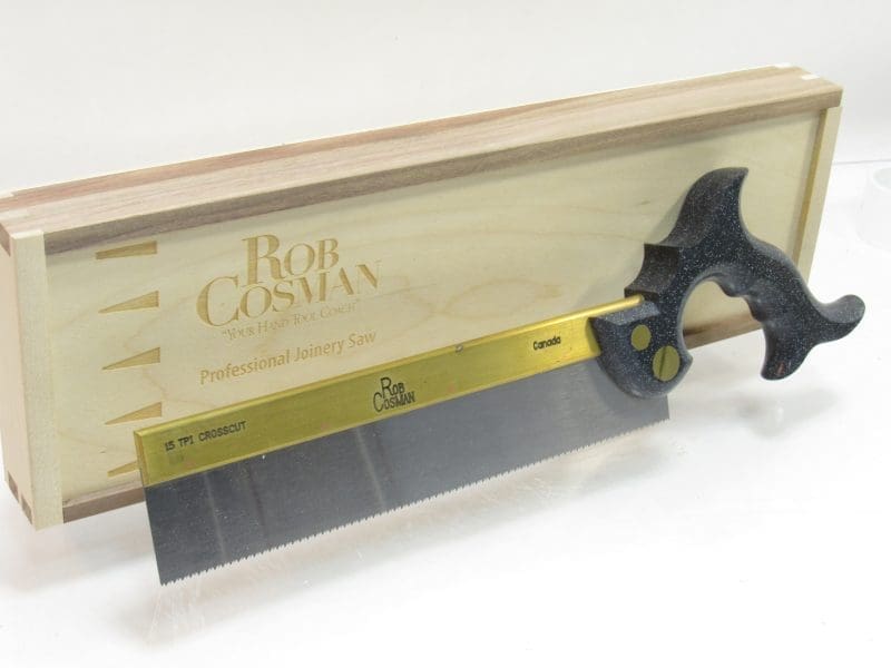 Unused In Wooden Box Rob Cosman Dovetail Saw 15 TPI 10" Plate