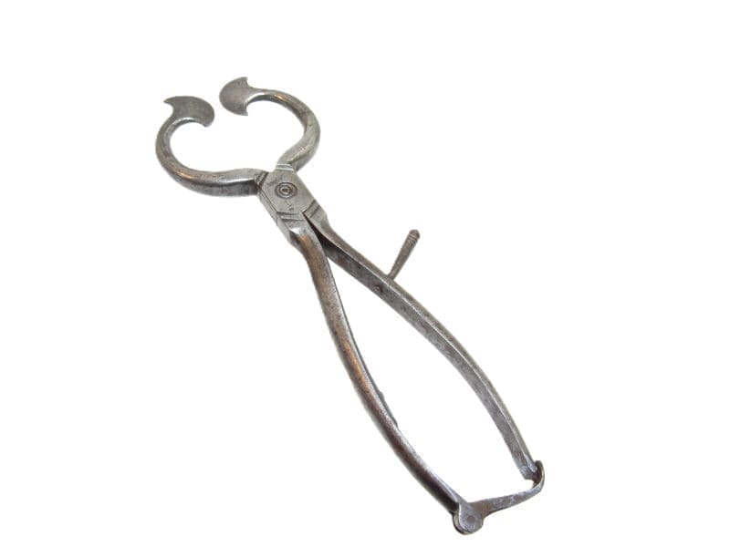 Awesome Pair Of 18th Century Sugar Nippers With Decorative Marks