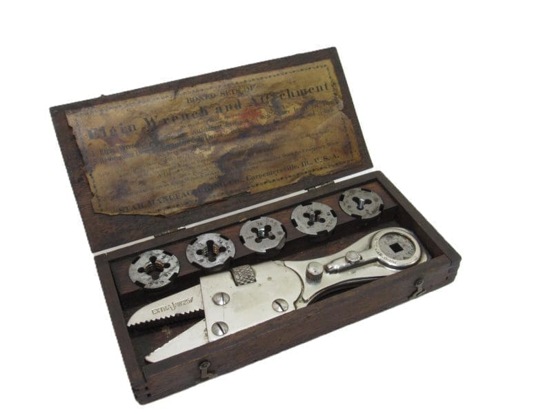 Superb The Elgin Patented June 3 1897 Wrench With Accessories In Original Box With Label