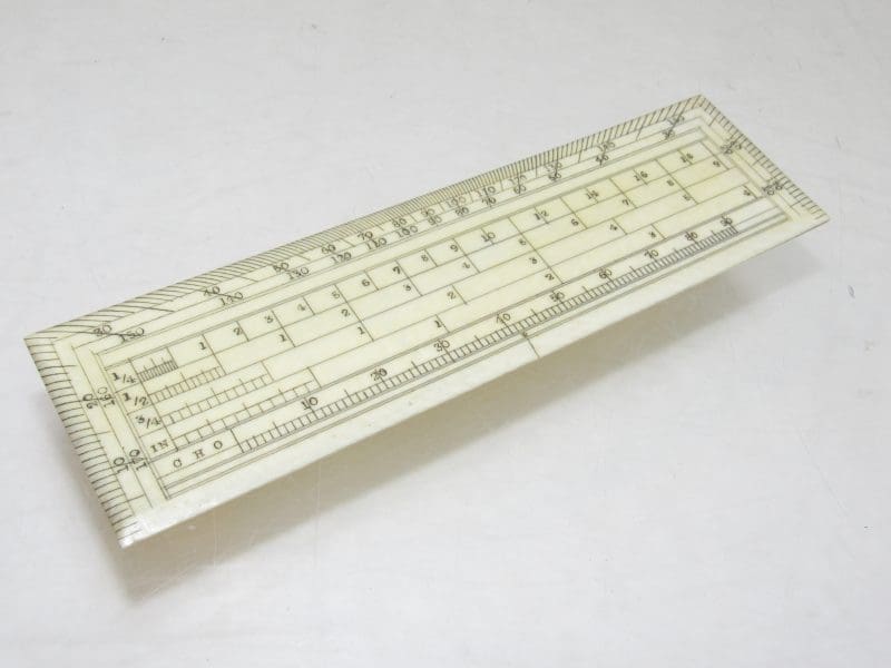 Awesome 6" White I Navigation Rule With Many Scales