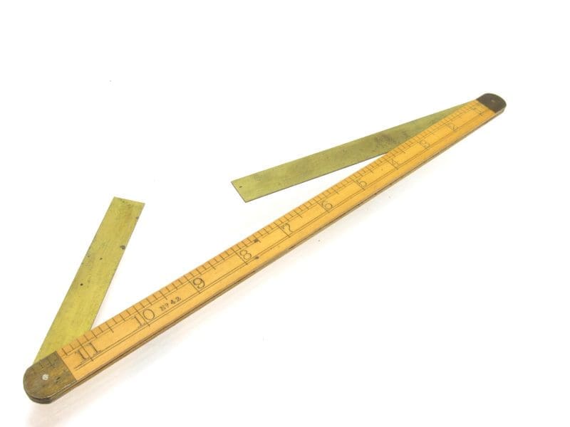 Superb Stanley # 42 Shipbuilders Carpenters Double Bevel Rule