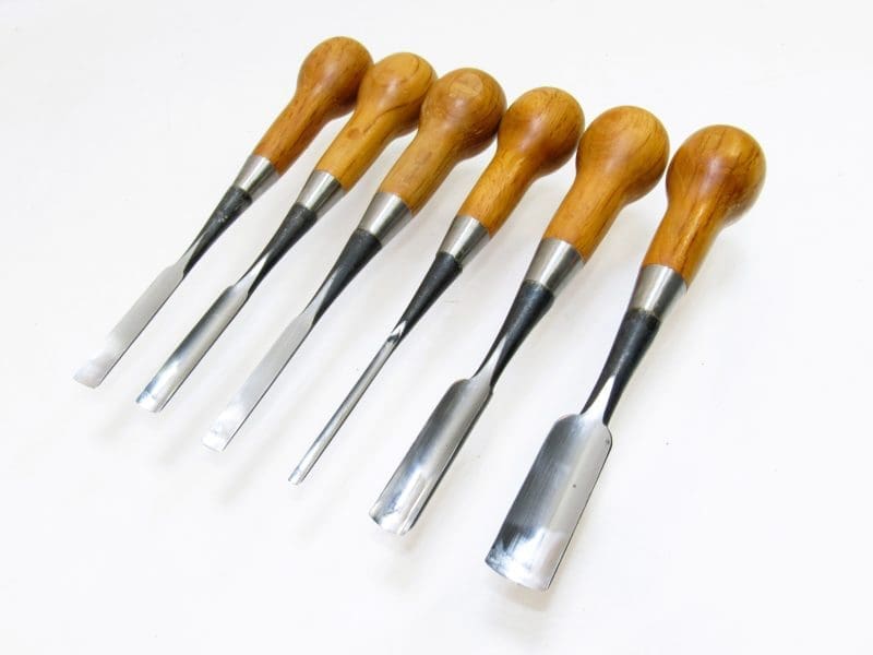 Amazing Set Of 6 Japanese Made Howard Core Instrument Makers Carving Chisels Razor Sharp
